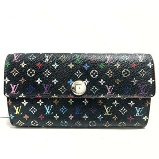 ルイヴィトン(LOUIS VUITTON)のLOUIS VUITTON(ルイヴィトン) 長財布 モノグラムマルチカラー ポシェットポルトモネクレディ M60005 ノワール モノグラムマルチカラーキャンバス(財布)