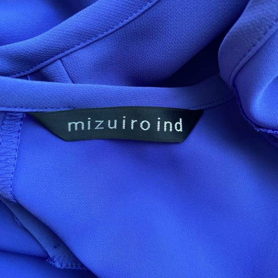 mizuiro  ind(ミズイロインド) ワンピース レディース - ネイビー クルーネック/長袖/ロング レディースのワンピース(その他)の商品写真