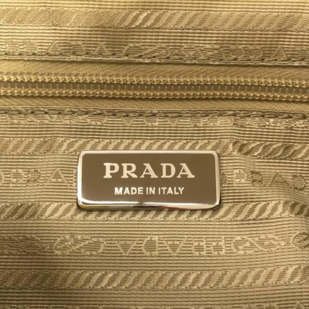 PRADA(プラダ)のPRADA(プラダ) ショルダーバッグ美品  Re-Nylon ショルダーバッグ 1BC167 ベージュ ナイロン×レザー レディースのバッグ(ショルダーバッグ)の商品写真