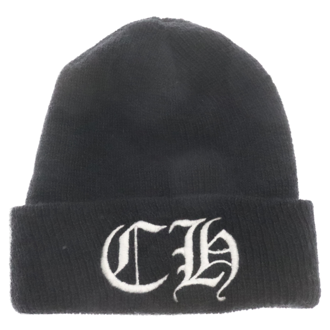 Chrome Hearts(クロムハーツ)のCHROME HEARTS クロムハーツ CH Logo Beanie CHロゴ刺繍 オールド ビーニー ニットキャップ ニット帽 ブラック メンズの帽子(ニット帽/ビーニー)の商品写真