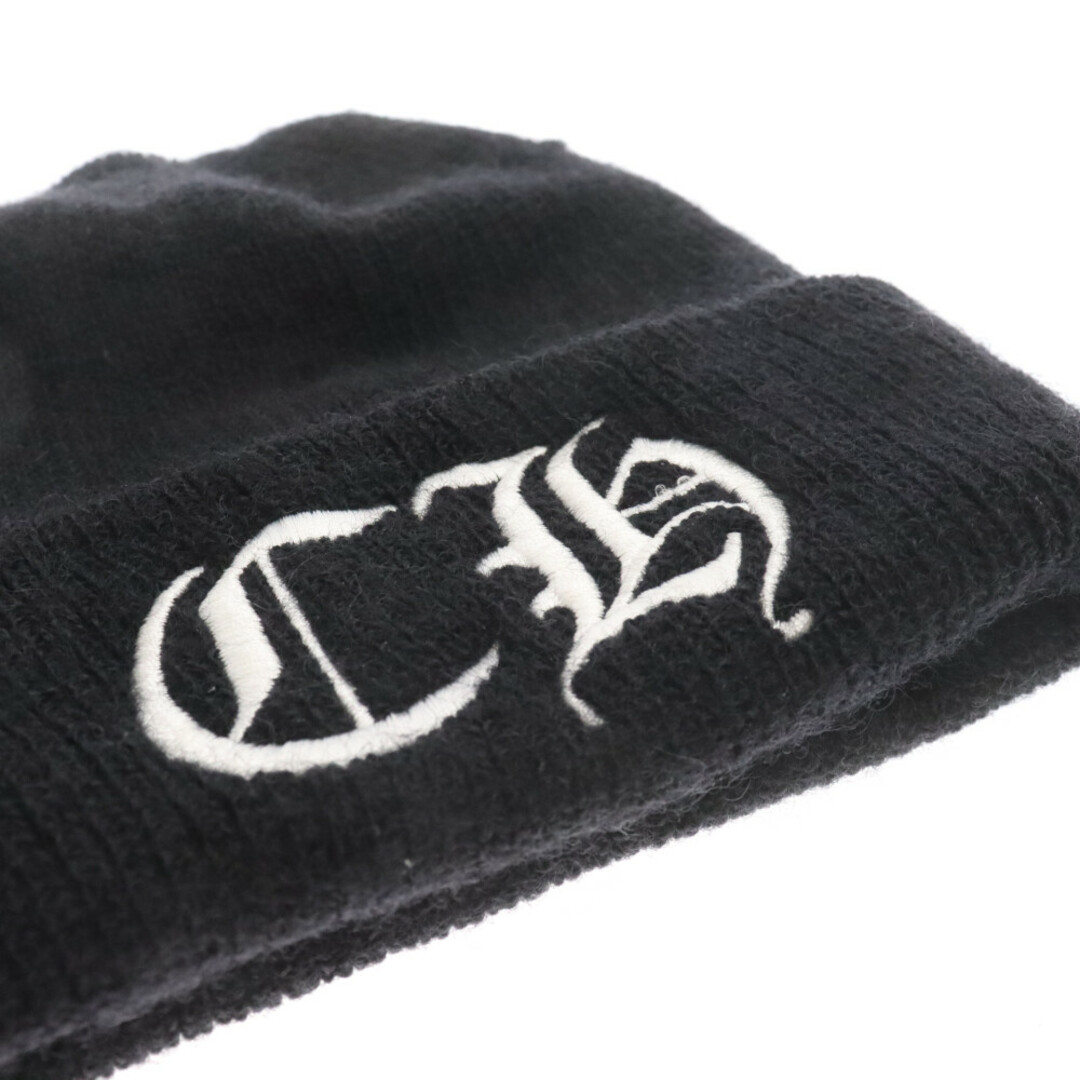 Chrome Hearts(クロムハーツ)のCHROME HEARTS クロムハーツ CH Logo Beanie CHロゴ刺繍 オールド ビーニー ニットキャップ ニット帽 ブラック メンズの帽子(ニット帽/ビーニー)の商品写真