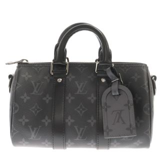 ルイヴィトン(LOUIS VUITTON)のLOUIS VUITTON ルイヴィトン モノグラム・エクリプス 2Way キーポル バンドリエール 25 ショルダーバッグ ハンドバッグ M46271 ブラック/グレー(その他)