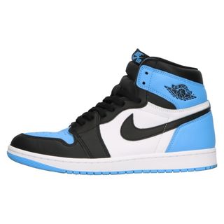 ナイキ(NIKE)のNIKE ナイキ AIR JORDAN 1 RETRO HI OG UNIVERSITY BLUE DZ5485-400 エアジョーダン1ハイOG ユニバーシティブルー ハイカットスニーカー ホワイト/ブルー US10.5/28.5cm(スニーカー)