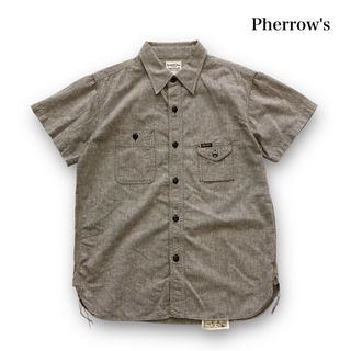 PHERROW'S - 【Pherrow's】フェローズ  半袖 シャンブレーワークシャツ ガチャポケ