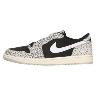 ナイキ(NIKE)のNIKE ナイキ AIR JORDAN 1 RETRO LOW OG BLACK CEMENT エアジョーダン1レトロ ローブラックセメント ローカットスニーカー ブラック/グレー US11 CZ0790-001(スニーカー)