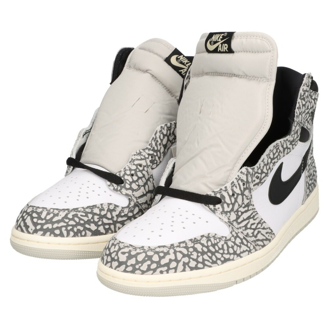 NIKE(ナイキ)のNIKE ナイキ AIR JORDAN 1 RETRO HIGH OG WHITE CEMENT エアジョーダン1 ホワイトセメント ハイカットスニーカー グレー/ホワイト US10 DZ5485-052 メンズの靴/シューズ(スニーカー)の商品写真