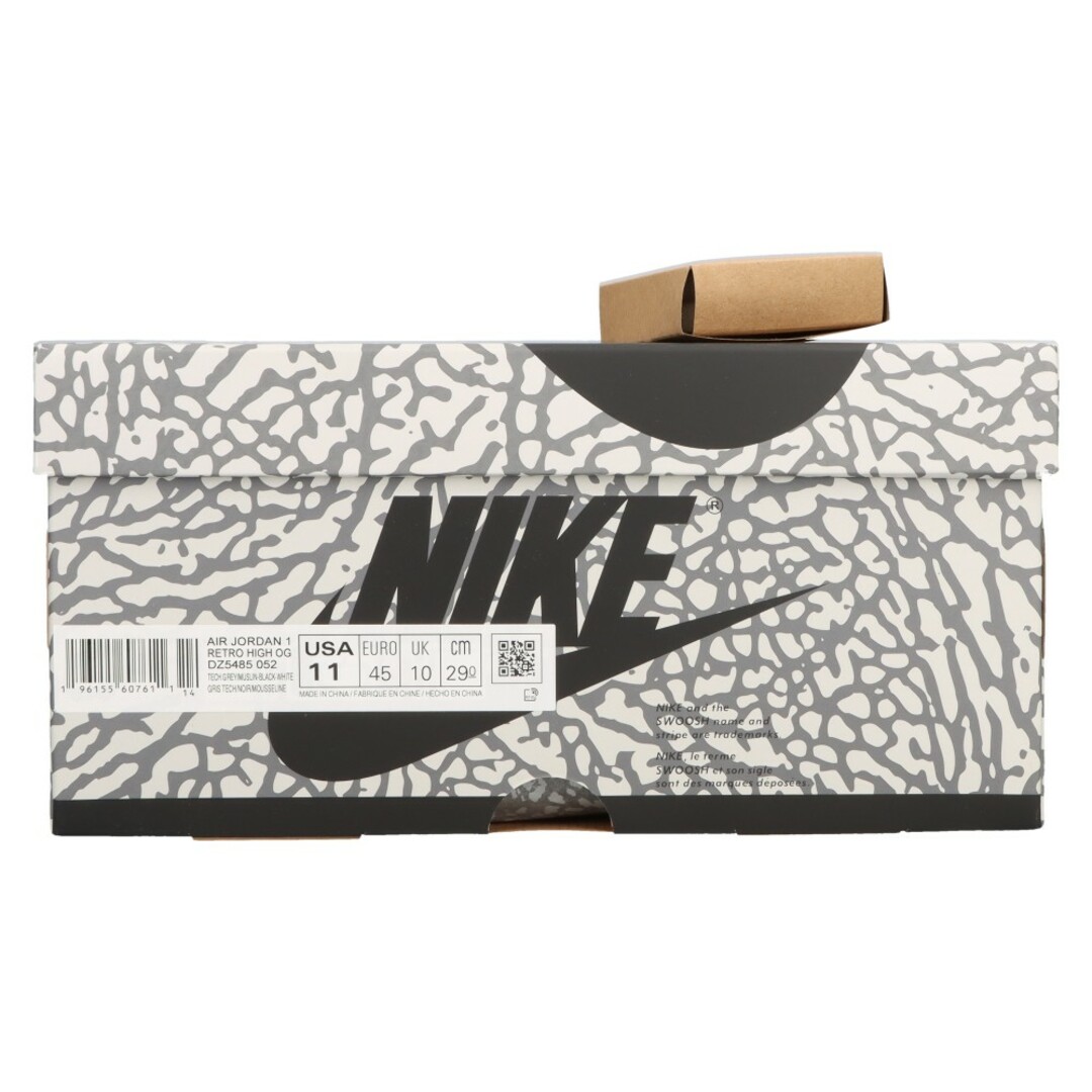 NIKE(ナイキ)のNIKE ナイキ AIR JORDAN 1 RETRO HIGH OG WHITE CEMENT エアジョーダン1 ホワイトセメント ハイカットスニーカー グレー/ホワイト US10 DZ5485-052 メンズの靴/シューズ(スニーカー)の商品写真