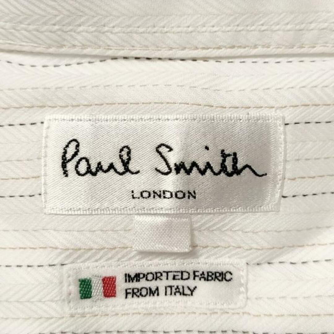 Paul Smith(ポールスミス)のPaulSmith(ポールスミス) 長袖シャツ サイズM メンズ - 白 ストライプ メンズのトップス(シャツ)の商品写真