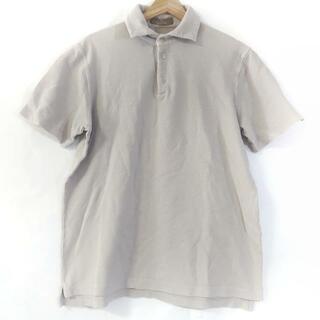 クルチアーニ(Cruciani)のCruciani(クルチアーニ) 半袖ポロシャツ サイズ52 メンズ美品  - ライトグレー(ポロシャツ)