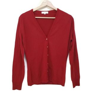 ジョンスメドレー(JOHN SMEDLEY)のJOHN SMEDLEY(ジョンスメドレー) カーディガン サイズM レディース美品  - レッド 長袖(カーディガン)