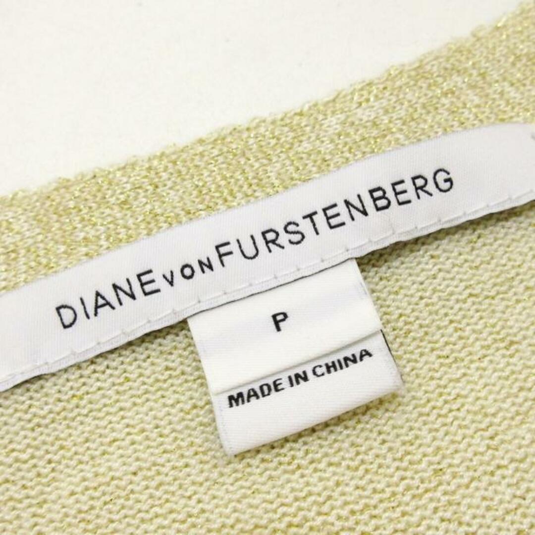 DIANE von FURSTENBERG(ダイアンフォンファステンバーグ)のDIANE VON FURSTENBERG(DVF)(ダイアン・フォン・ファステンバーグ) カーディガン サイズP M レディース - アイボリー 長袖/ビーズ レディースのトップス(カーディガン)の商品写真