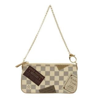 ルイヴィトン(LOUIS VUITTON)のLOUIS VUITTON(ルイヴィトン) ハンドバッグ ダミエ美品  ポシェットミラMM N63078 アズール ダミエ･キャンバス（ラベル部分：シルクスクリーンプリント）(ハンドバッグ)