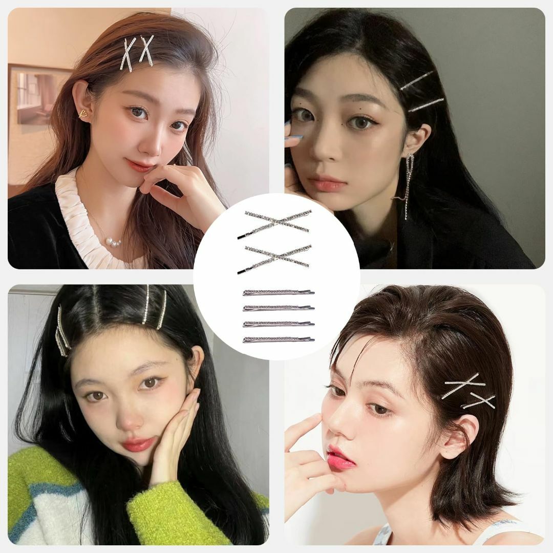 Doyime ヘアピン (6本セット) ヘアクリップ 前髪クリップ ヘアアクセサ コスメ/美容のヘアケア/スタイリング(その他)の商品写真