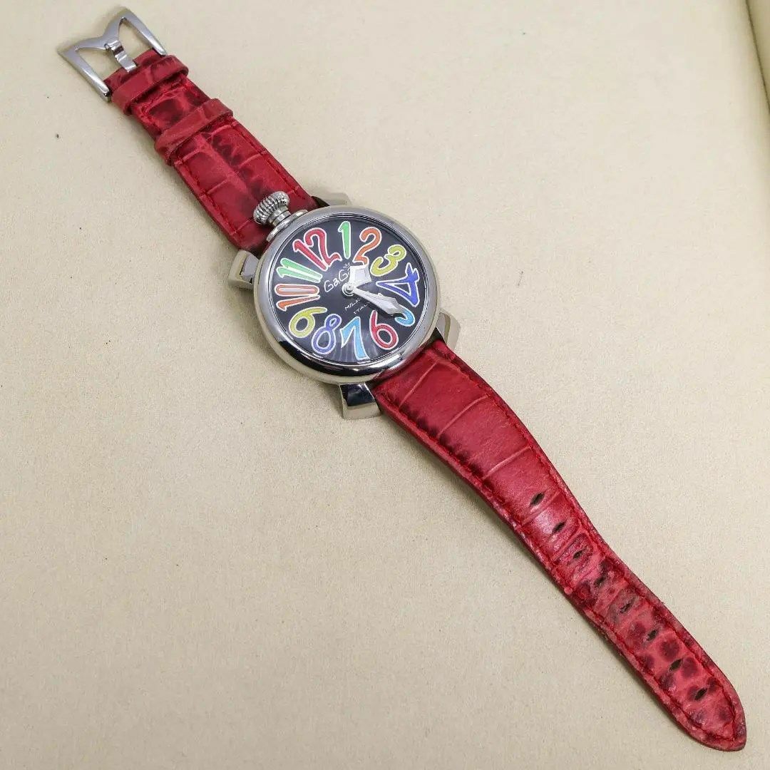 GaGa MILANO(ガガミラノ)の◆美品 稼働 GaGa MILANO マニュアーレ40 腕時計 5020 c メンズの時計(腕時計(アナログ))の商品写真