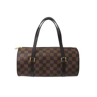 ルイヴィトン(LOUIS VUITTON)のLOUIS VUITTON ルイヴィトン パピオン ハンドバッグ N41210 ダミエキャンバス ブラウン ゴールド金具 美品 中古 63504(ハンドバッグ)