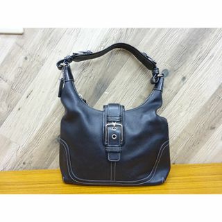 コーチ(COACH)のＫ広117/ COACH コーチ レザー ハンドバッグ ブラック(ハンドバッグ)