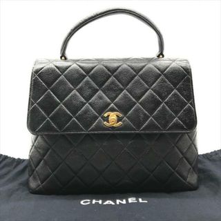 シャネル(CHANEL)のCHANEL シャネル ココマーク ターロック キャビアスキン マトラッセ ハンド バッグ ブラック k312(ハンドバッグ)