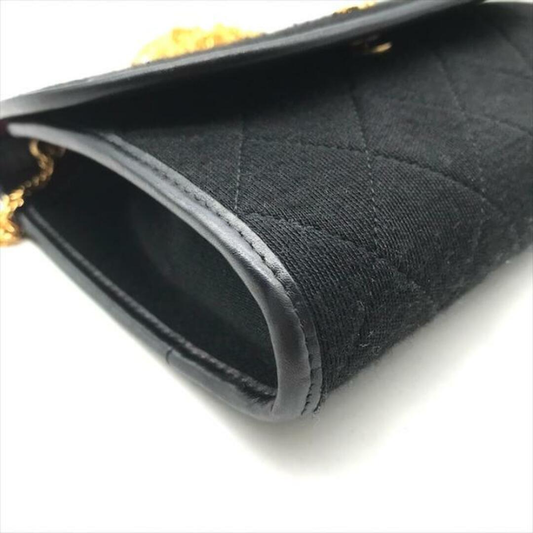 CHANEL(シャネル)の美品 CHANEL シャネル ココマーク マトラッセ コットンジャージ ミニ チェーン ショルダー バッグ ブラック a3396 レディースのバッグ(ショルダーバッグ)の商品写真