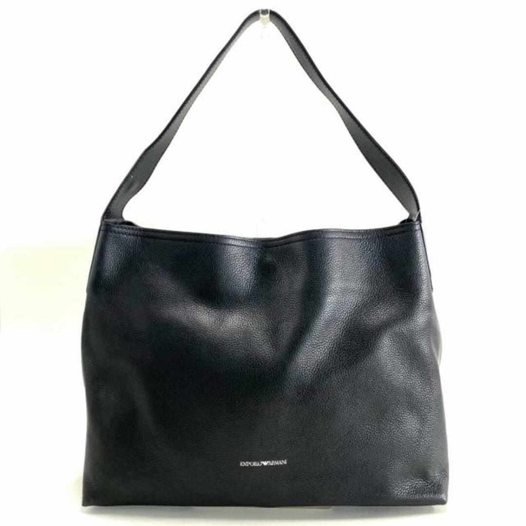 Emporio Armani(エンポリオアルマーニ)のEMPORIOARMANI(エンポリオアルマーニ) ショルダーバッグ - 黒 レザー レディースのバッグ(ショルダーバッグ)の商品写真