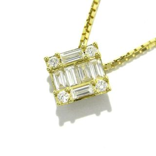 BELLESIORA(ベルシオラ) ネックレス美品  - K18YG×ダイヤモンド バケットダイヤ0.19ct