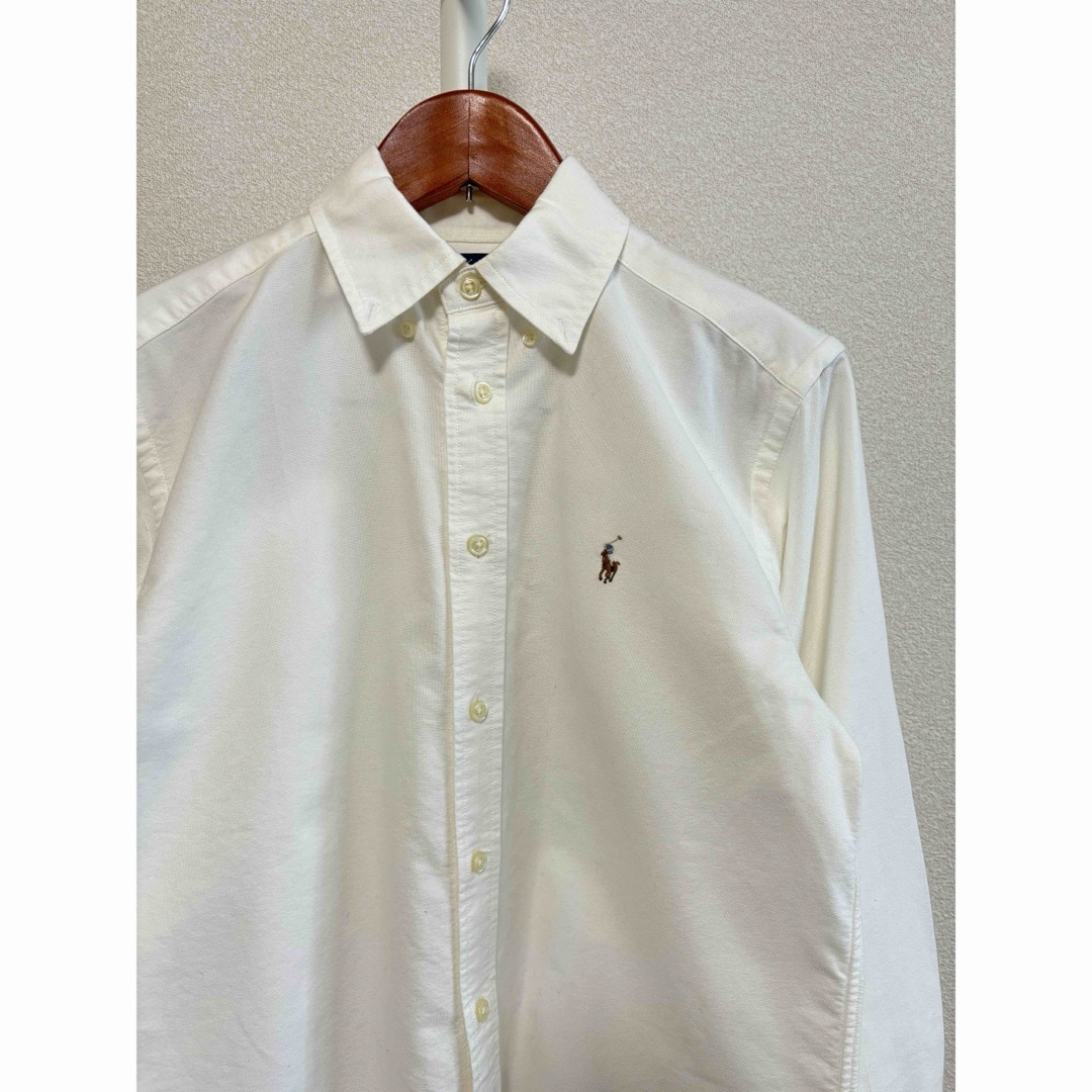Ralph Lauren(ラルフローレン)のラルフローレン　オックスフォード　BD シャツ　ホワイト　ポニー刺繍 レディースのトップス(シャツ/ブラウス(長袖/七分))の商品写真