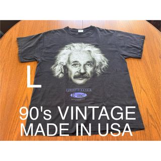 90's VINTAGE einstein Tシャツ　バンドT アート(Tシャツ/カットソー(半袖/袖なし))