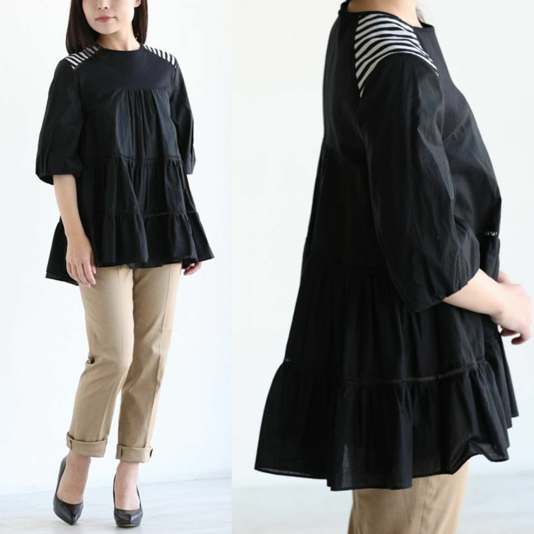 BORDERS at BALCONY - ボーダーズアットバルコニー バレリーナ トップ BORDERS at BALCONY - ボーダーズアットバルコニー バレリーナ トップ