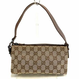 グッチ(Gucci)のGUCCI(グッチ) ハンドバッグ GG柄 103399 ベージュ×ダークブラウン ジャガード×レザー(ハンドバッグ)