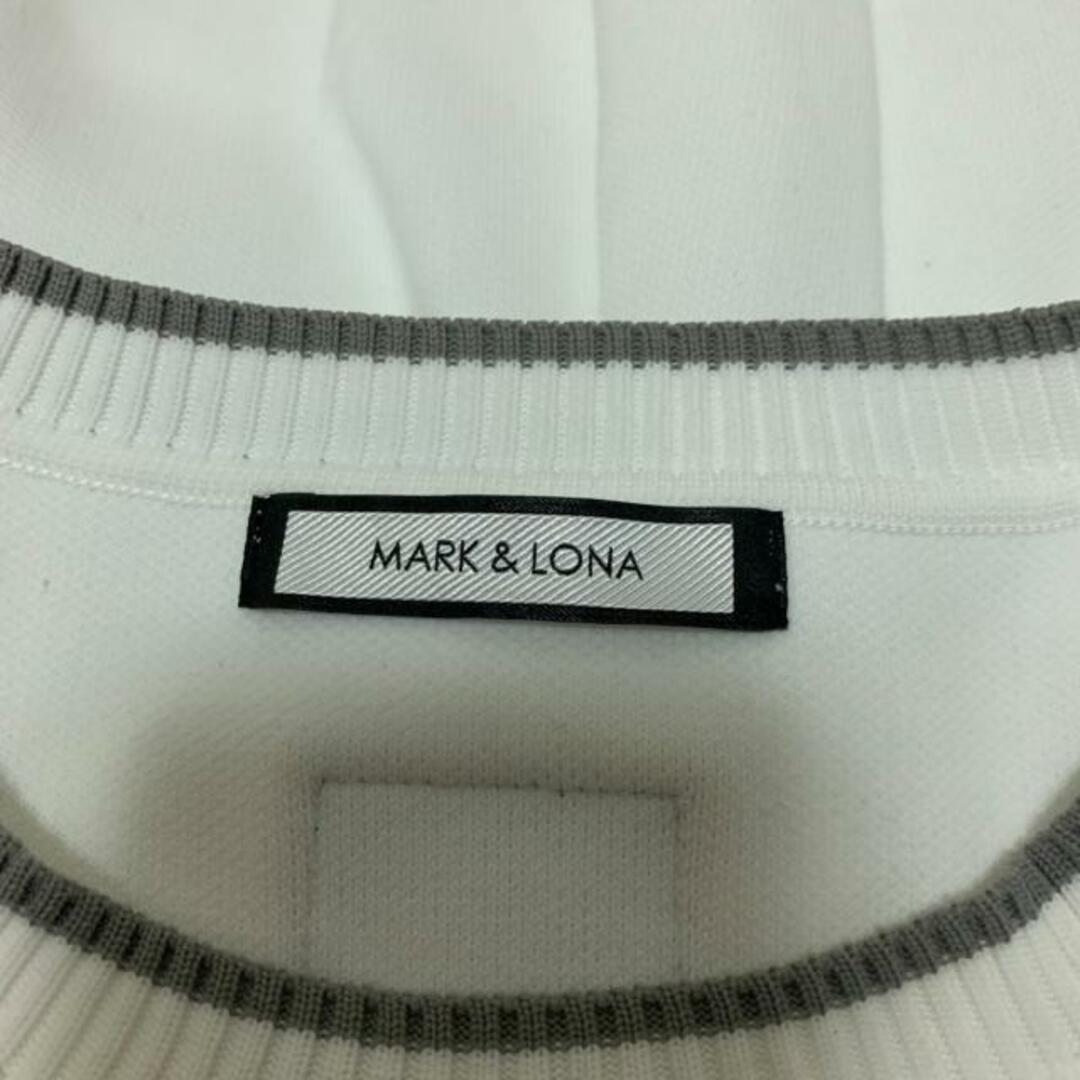 MARK&LONA(マークアンドロナ)のMARK&LONA(マークアンドロナ) 長袖セーター サイズ48 XL メンズ美品  白 エンボスニット メンズのトップス(ニット/セーター)の商品写真