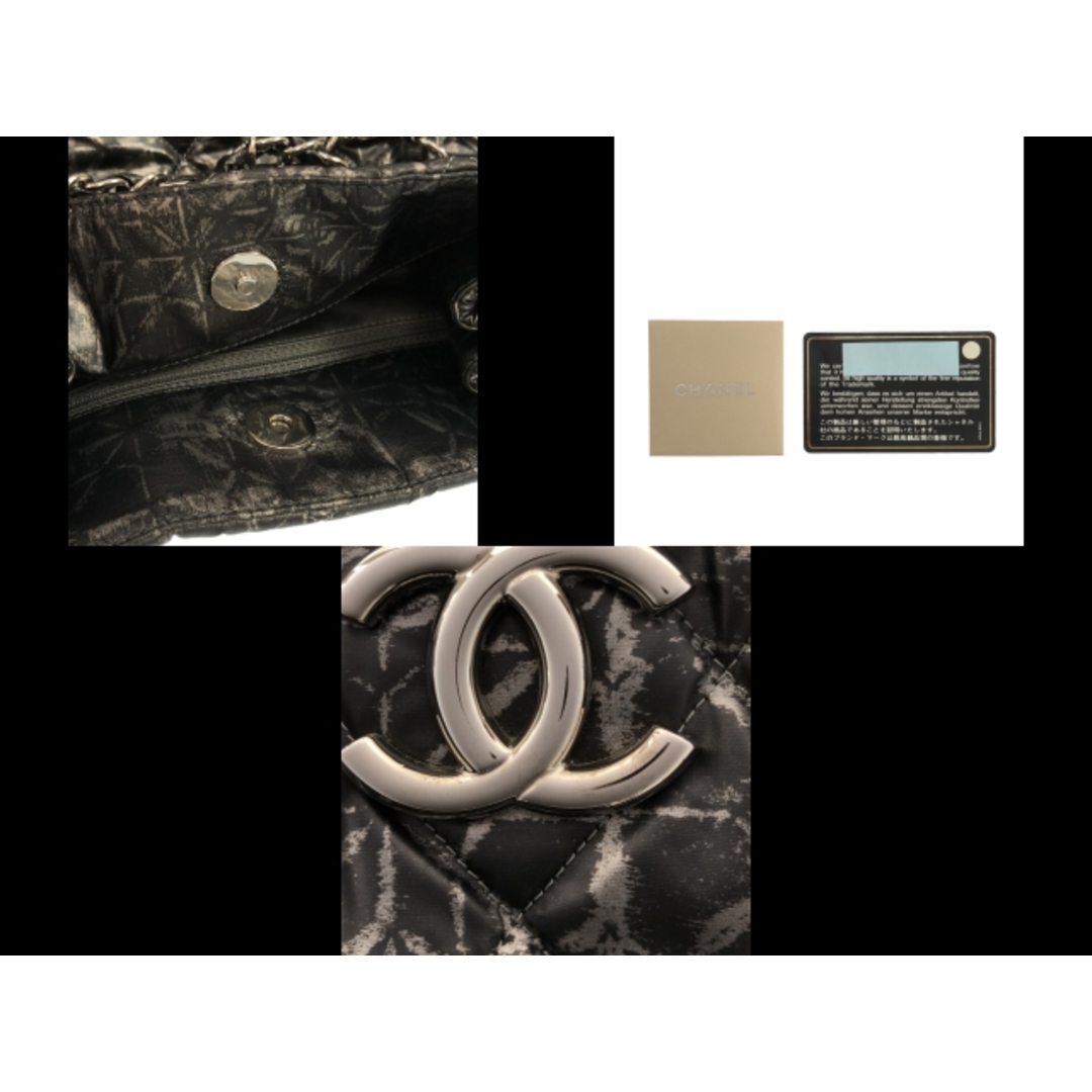 CHANEL(シャネル)のCHANEL(シャネル) ショルダーバッグ マトラッセ ダークグレー×シルバー ココマーク/チェーンショルダー/シルバー金具 PVC(塩化ビニール)×金属素材 レディースのバッグ(ショルダーバッグ)の商品写真