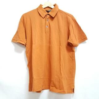 エルメス(Hermes)のHERMES(エルメス) 半袖ポロシャツ サイズM メンズ - オレンジブラウン(ポロシャツ)