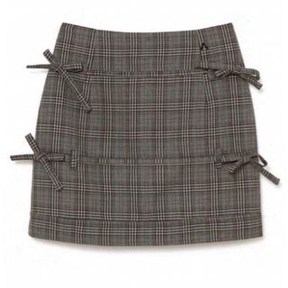 andmary  Hanna check mini skirt M