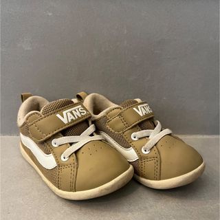 ヴァンズ(VANS)のVANS 子ども キッズ  ベビー　スニーカー　14cm ベージュ(スニーカー)