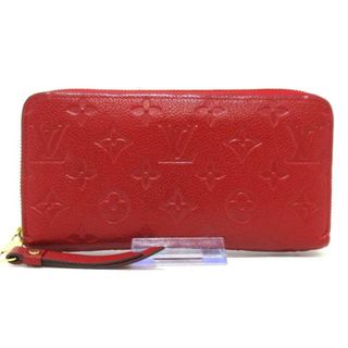 ルイヴィトン(LOUIS VUITTON)のLOUIS VUITTON(ルイヴィトン) 長財布 モノグラム・アンプラント ジッピーウォレット M63691 スカーレット モノグラム・アンプラント レザー（皮革の種類：牛革）(財布)