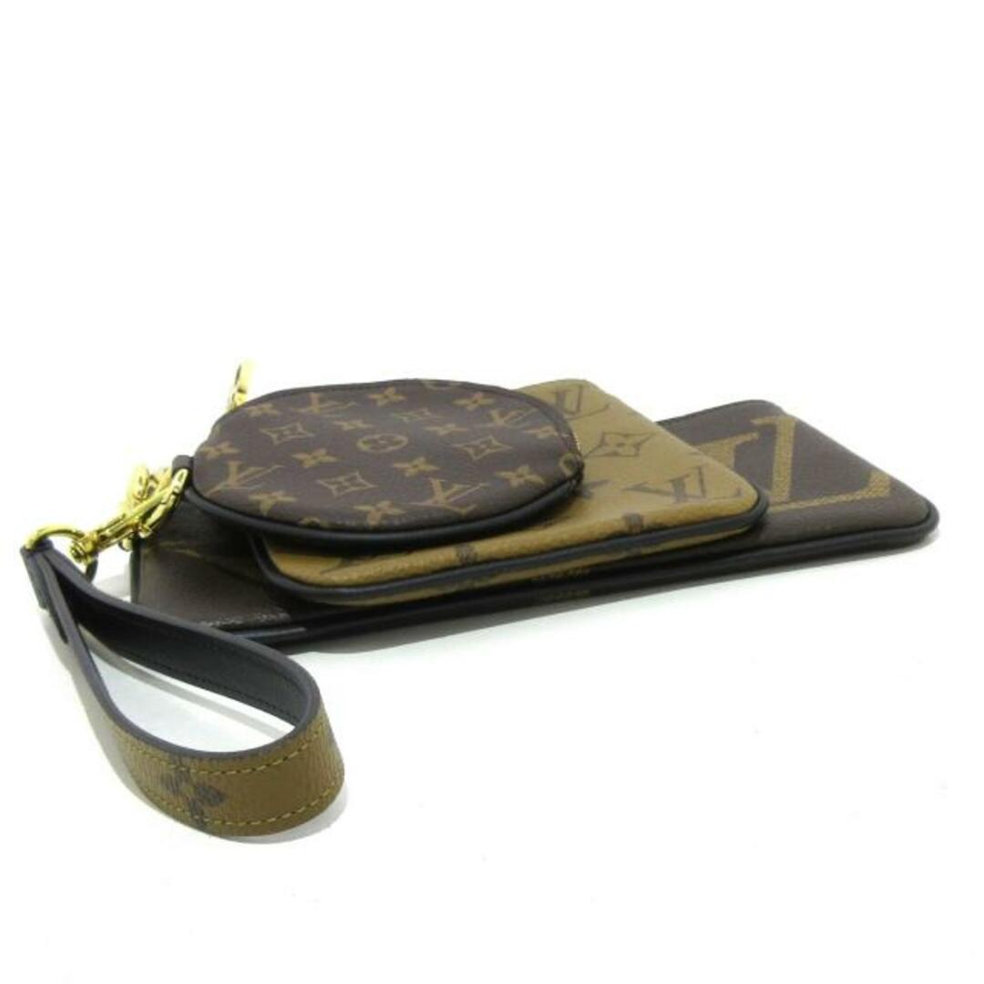 LOUIS VUITTON(ルイヴィトン)のLOUIS VUITTON(ルイヴィトン) ポーチ モノグラムリバース美品  ポシェットトリオ M68756 - ジャイアント･モノグラム キャンバス、モノグラム･リバース キャンバス、モノグラム･キャンバス レディースのファッション小物(ポーチ)の商品写真