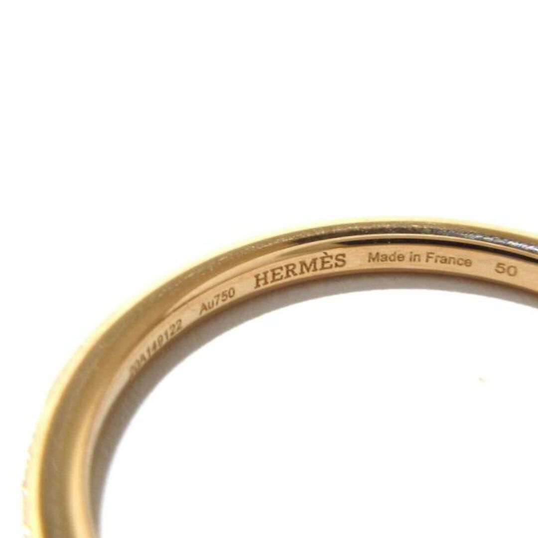 Hermes(エルメス)のHERMES(エルメス) リング 50美品  ケリークロシェットPM H220651B K18PG×ダイヤモンド 32Pダイヤ/0.11カラット レディースのアクセサリー(リング(指輪))の商品写真