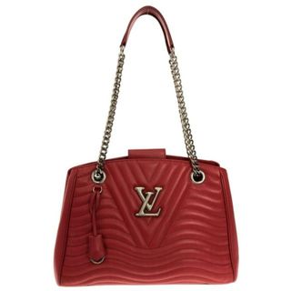 ルイヴィトン(LOUIS VUITTON)のLOUIS VUITTON(ルイヴィトン) トートバッグ ニューウェーブ チェーントート M51497 レッド スムースカーフレザー(トートバッグ)