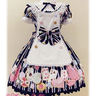 アンジェリックプリティー(Angelic Pretty)のangelic pretty ワンダークッキークロワンピ(ひざ丈ワンピース)