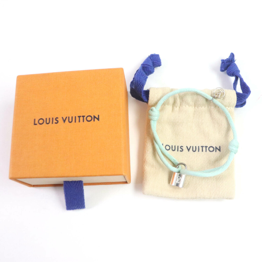 LOUIS VUITTON(ルイヴィトン)の美品☆LOUIS VUITTON ルイヴィトン Q05171 シルバー・ロックイット ドゥドゥ・ルイ AG925 セラドン LVロゴ ブレスレット 箱・保存袋付き フランス製 重量5.0g レディース レディースのアクセサリー(ブレスレット/バングル)の商品写真