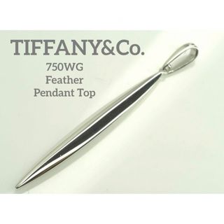 ティファニー(Tiffany & Co.)のTIFFANY&Co. ティファニー　K18WGフェザーペンダントトップ　750(ネックレス)