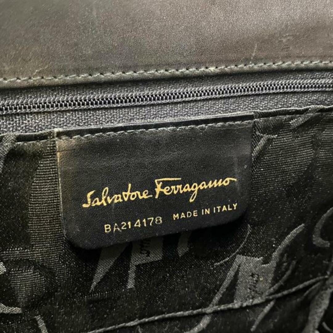 Salvatore Ferragamo(サルヴァトーレフェラガモ)のSalvatoreFerragamo(サルバトーレフェラガモ) ハンドバッグ ヴァラ BA214178 黒 レザー レディースのバッグ(ハンドバッグ)の商品写真