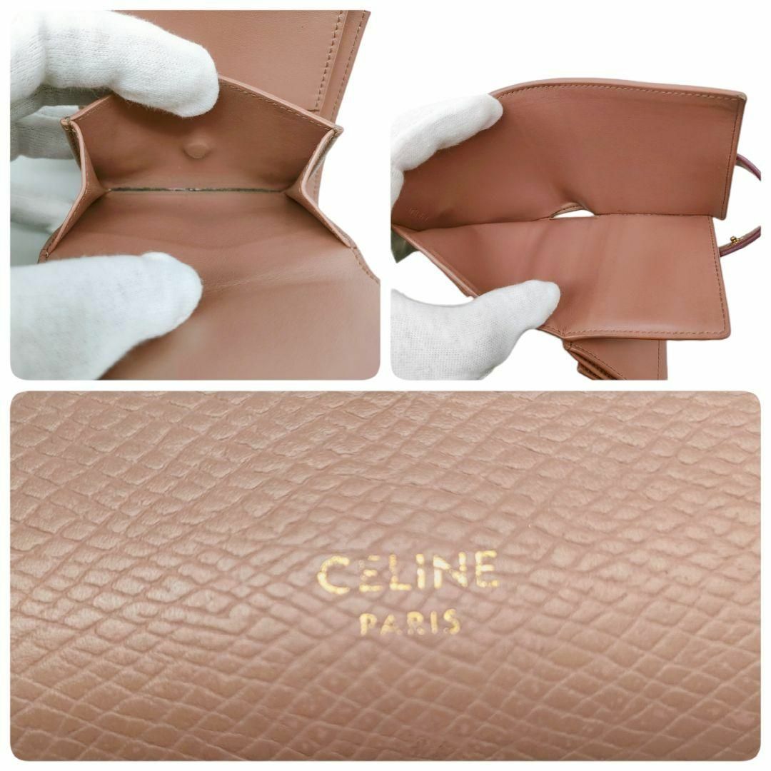 celine(セリーヌ)のセリーヌ 折り財布 スモールストラップウォレット ピンク レディースのファッション小物(財布)の商品写真