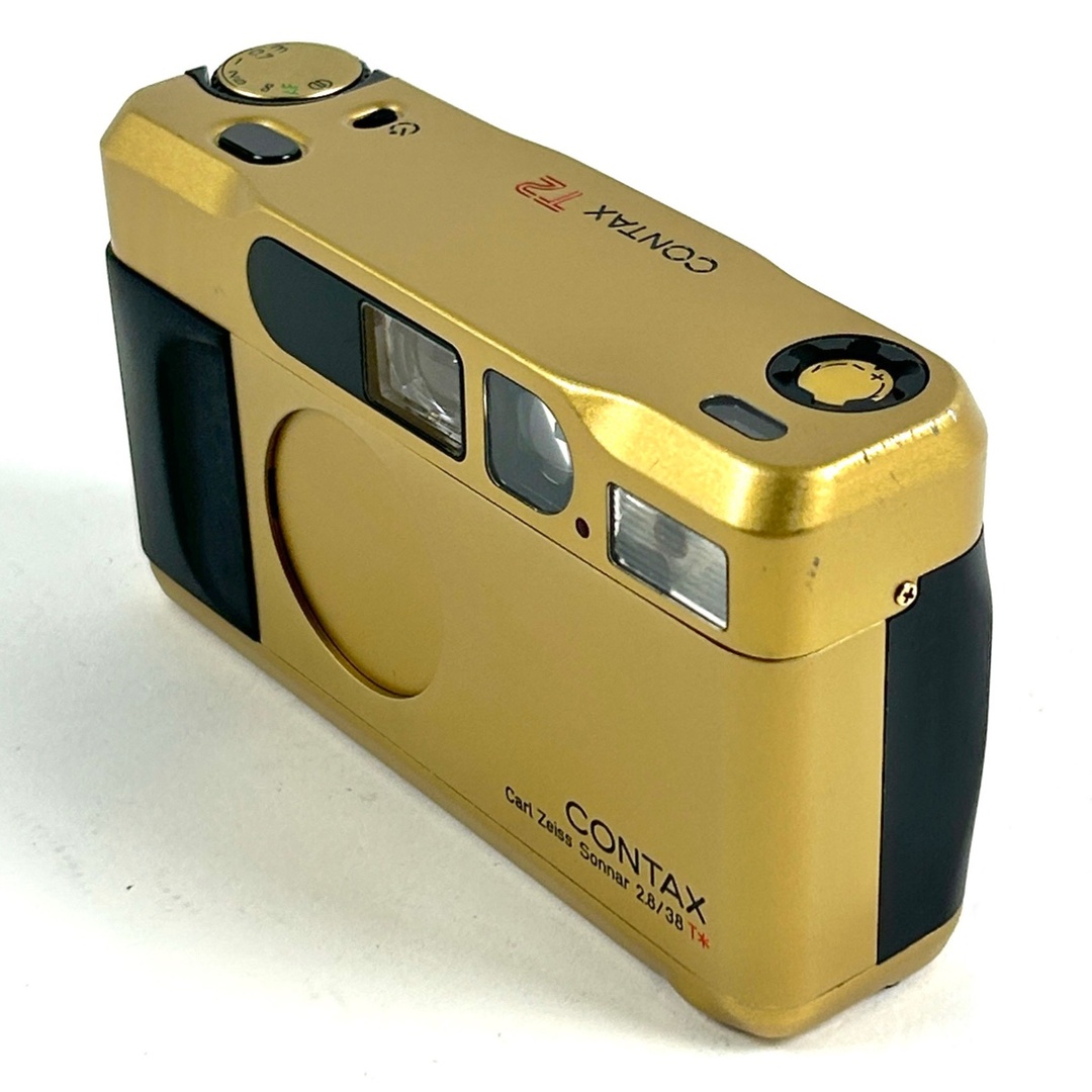 コンタックス T2 チタンゴールド ［ジャンク品］ 中古 スマホ/家電/カメラのカメラ(フィルムカメラ)の商品写真