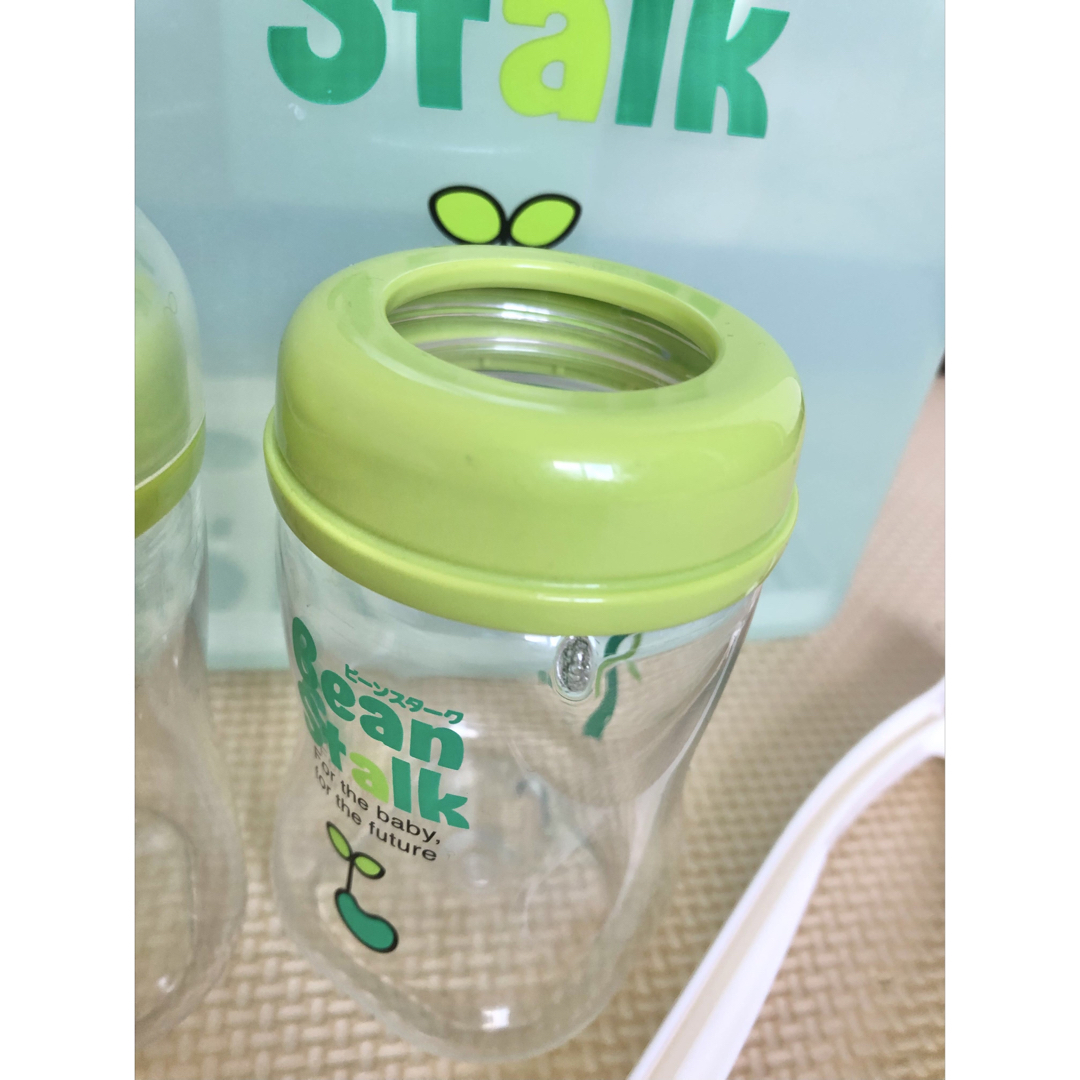 Bean Stalk Snow(ユキジルシビーンスターク)のビーンスターク　プラスチック160ml哺乳瓶2本、ピュリファンP専用容器セット キッズ/ベビー/マタニティの授乳/お食事用品(哺乳ビン)の商品写真