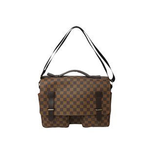 ルイヴィトン(LOUIS VUITTON)の極美品 LOUIS VUITTON ルイ ヴィトン ダミエ ブロードウェイ ショルダーバッグ N42270 ブラウン ゴールド金具 中古 63488(ハンドバッグ)