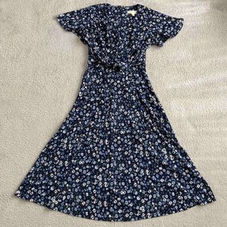 ATELIER BOZ - サイレントムーン 白×青 ロングワンピースの通販 by ATELIER BOZ - サイレントムーン 白×青 ロングワンピースの通販 by