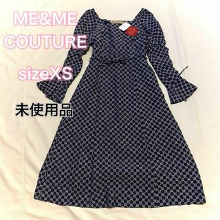 ミーアンドミークチュール(me & me couture)の【未使用】ミーアンドミークチュール　花柄ワンピース　ロング　サイズXS(ロングワンピース/マキシワンピース)