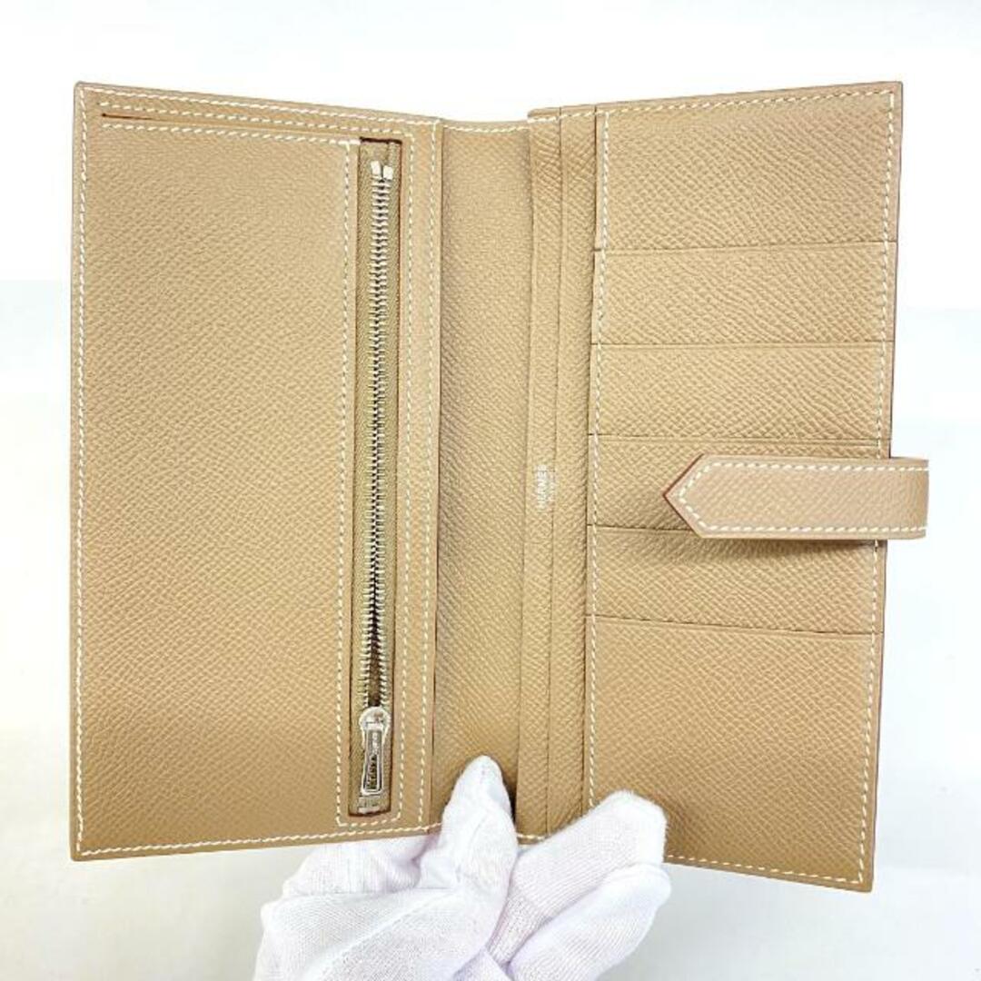 【4ia0807】エルメス 長財布/ベアンスフレ/D刻印/ヴォーエプソン/エトゥープ/シルバー金具 【中古】 レディース 【4ia0807】エルメス 長財布/ベアンスフレ/D刻印/ヴォーエプソン/エトゥープ/シルバー金具 【中古】 レディース