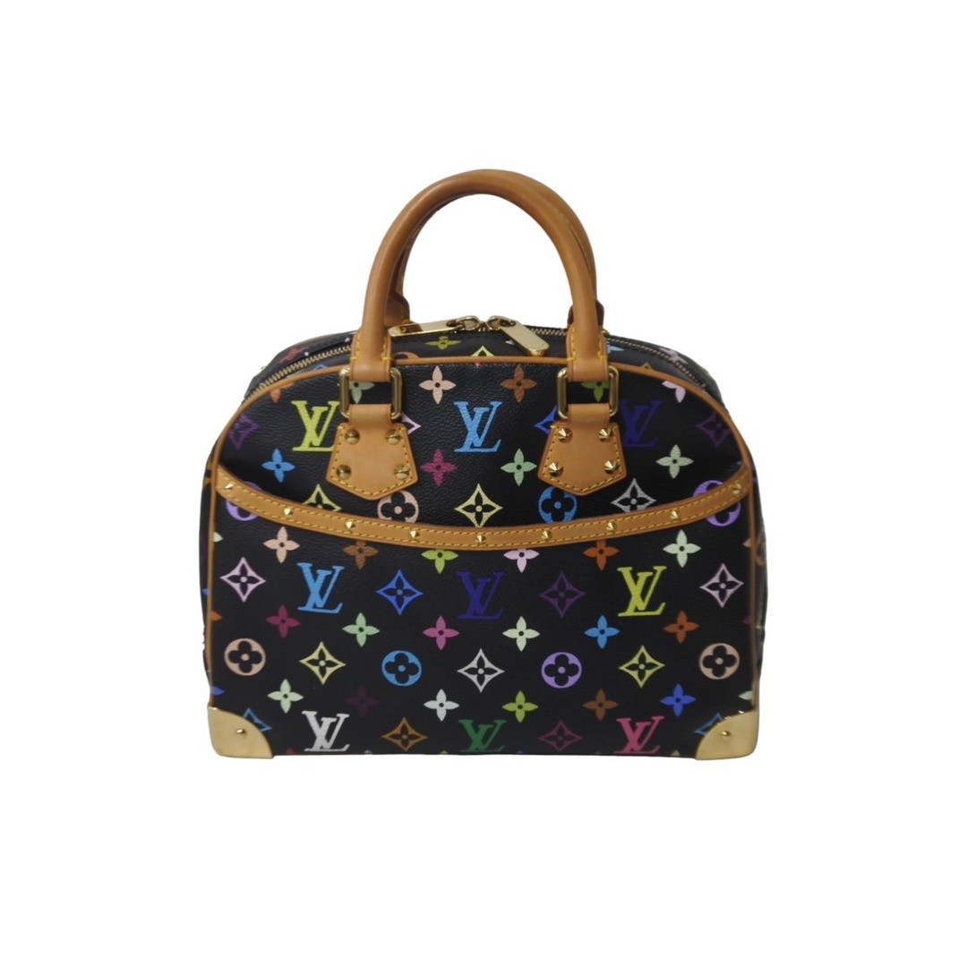 LOUIS VUITTON(ルイヴィトン)の極美品 LOUIS VUITTON ルイヴィトン ハンドバッグ トゥルーヴィル ブラック M92662 マルチカラー ゴールド金具 中古 62809 レディースのバッグ(ハンドバッグ)の商品写真