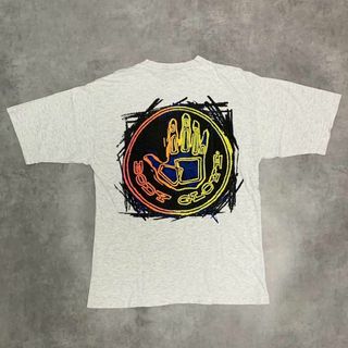 90s BODY GLOVE 霜降りグレー 両面プリント Tシャツ サーフ(Tシャツ/カットソー(半袖/袖なし))